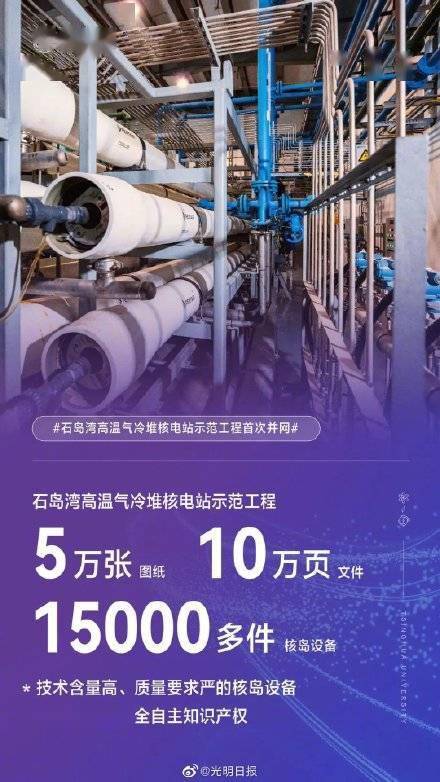 石島灣核電站首次并網(wǎng)發(fā)電